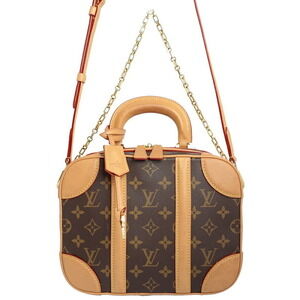 Louis Vuitton Monogram Leather Brown Valisette Bag